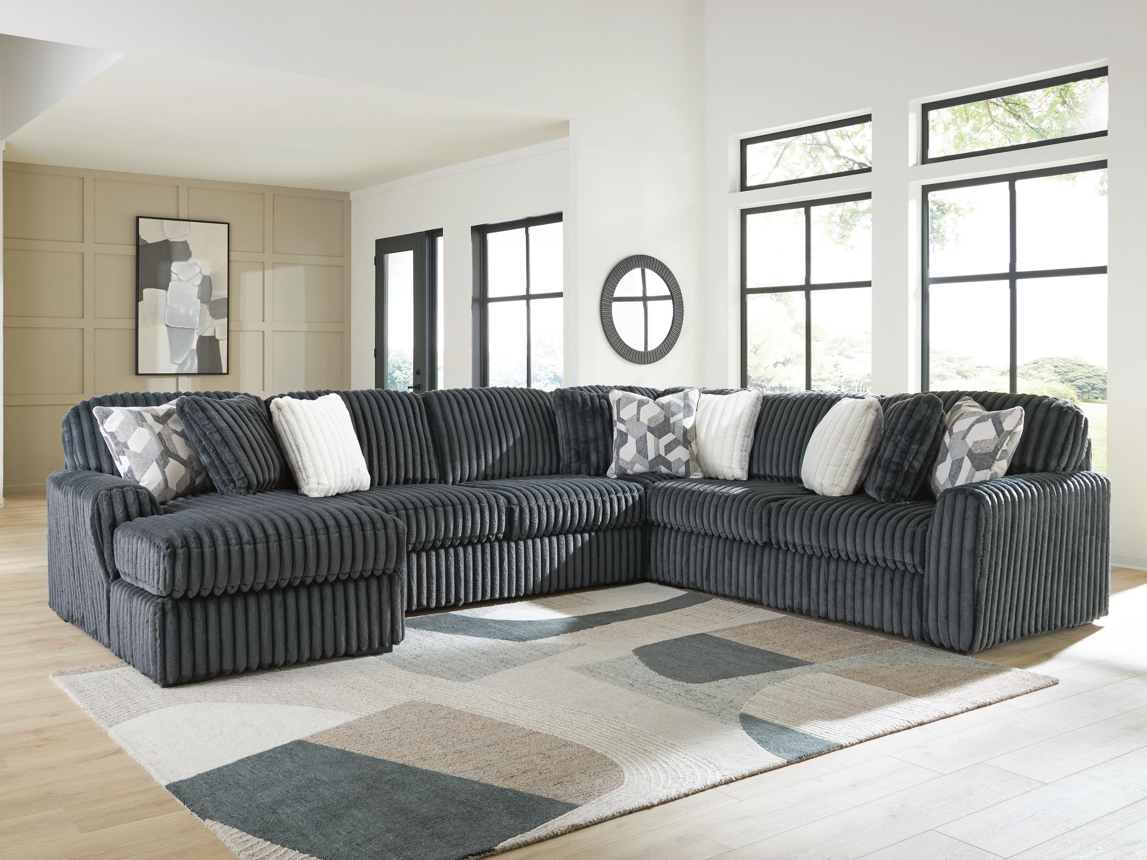 Midnight-Madness 4-Piece Sectional with Chaise - image 1