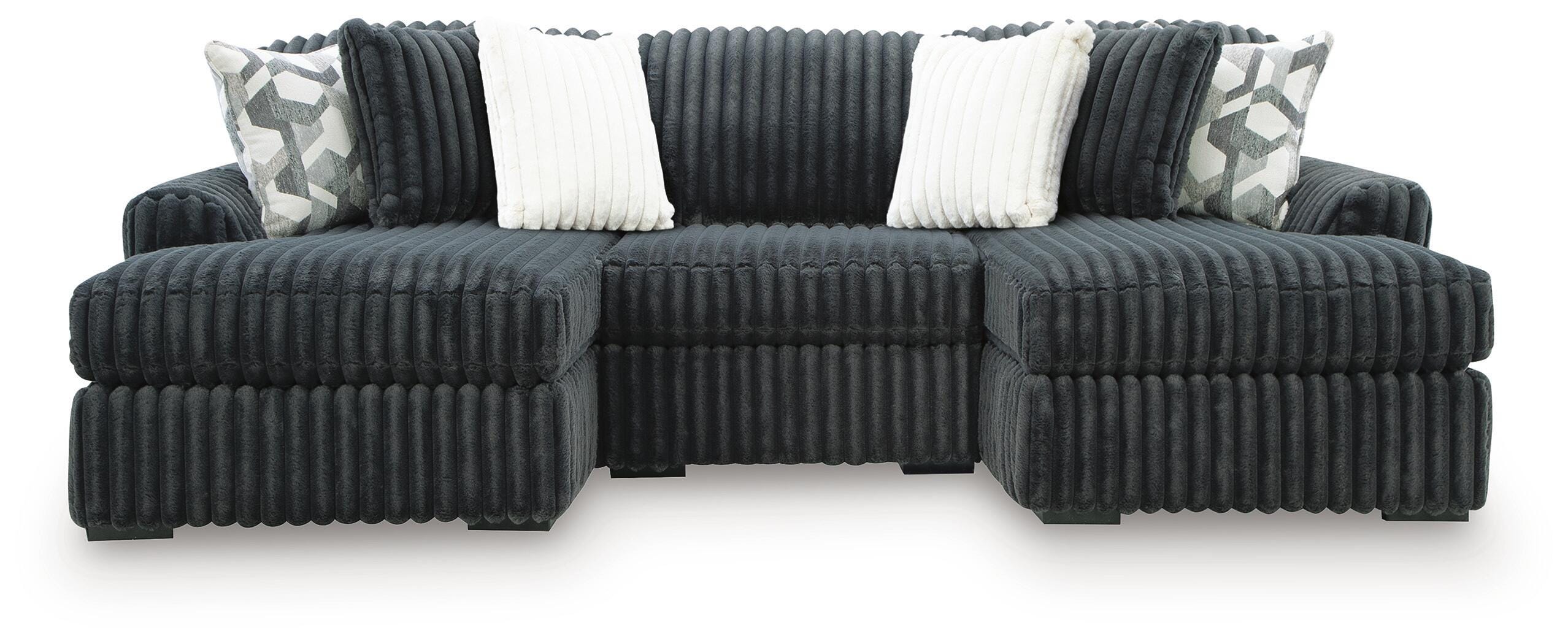 Midnight-Madness 3-Piece Double Chaise Sectional - image 1