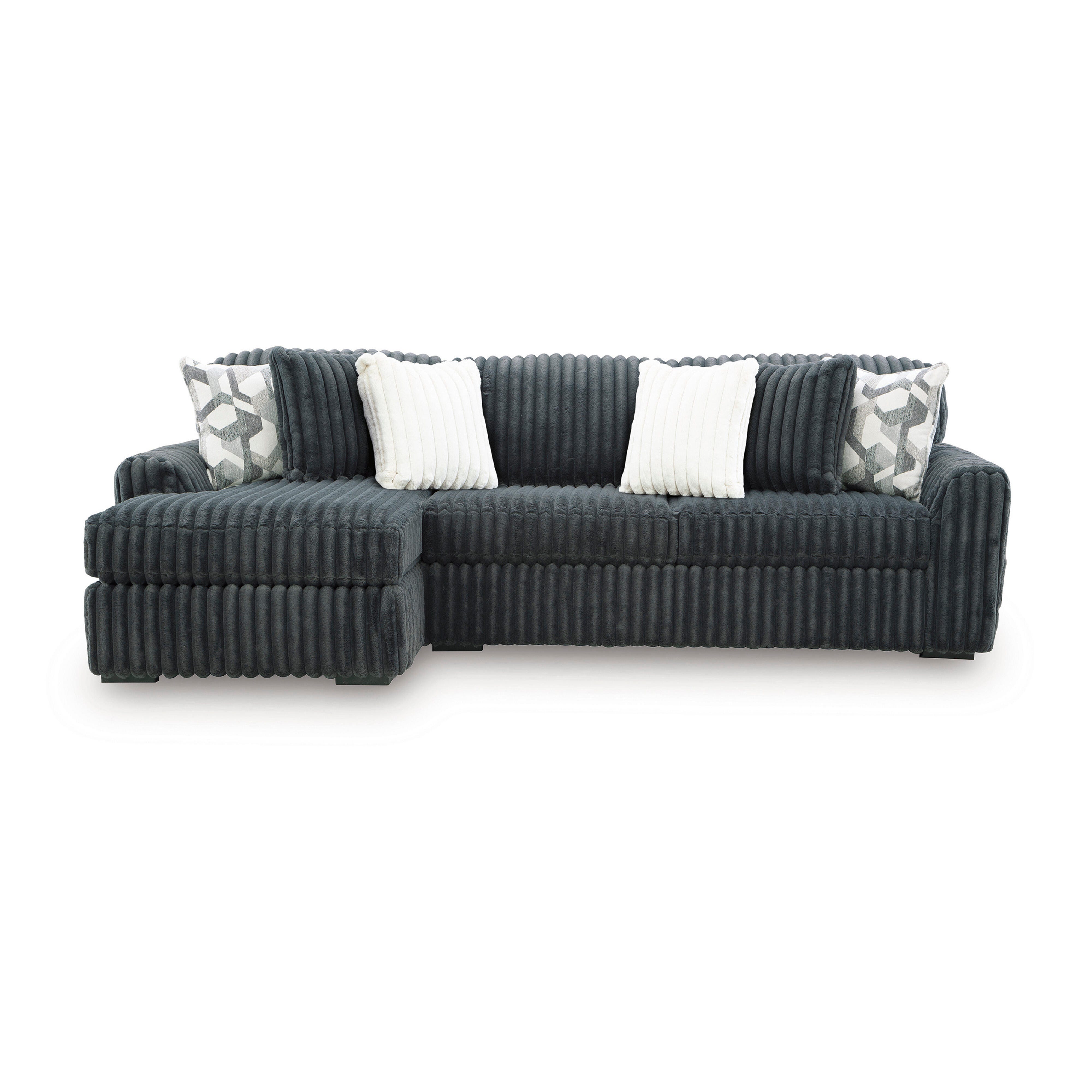 Midnight-Madness 2-Piece Sectional Sofa Chaise - image 1