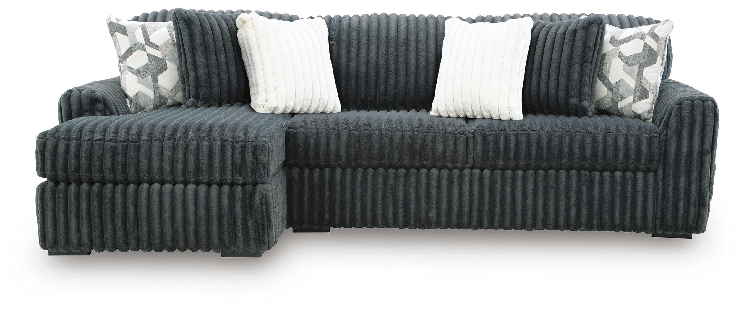 Midnight-Madness 2-Piece Sectional Sofa Chaise - image 2