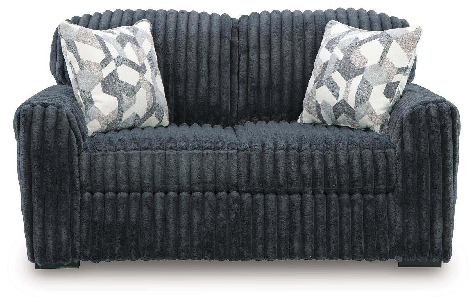 Midnight-Madness Loveseat, Gunmetal, large