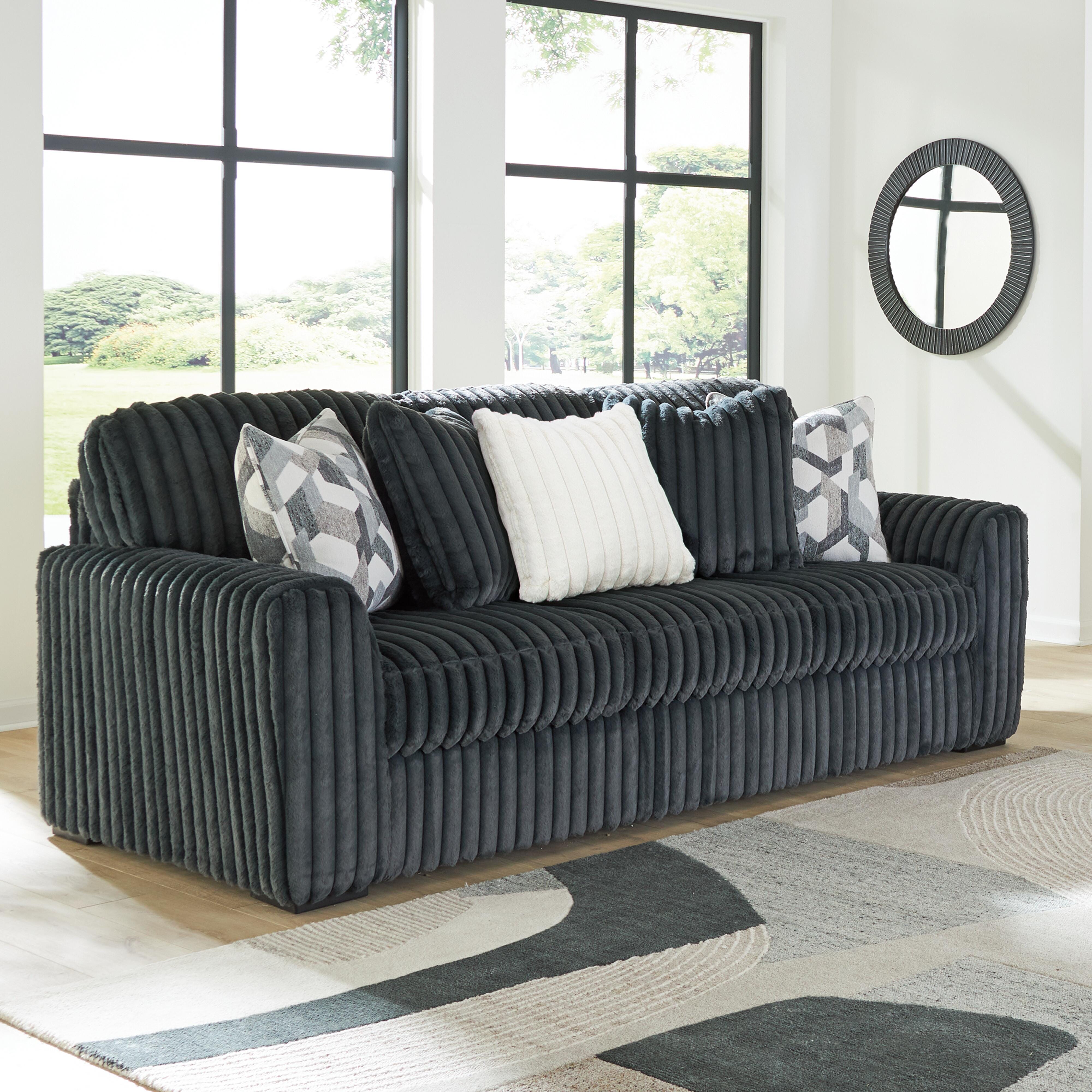 Midnight-Madness Sofa, Gunmetal, large