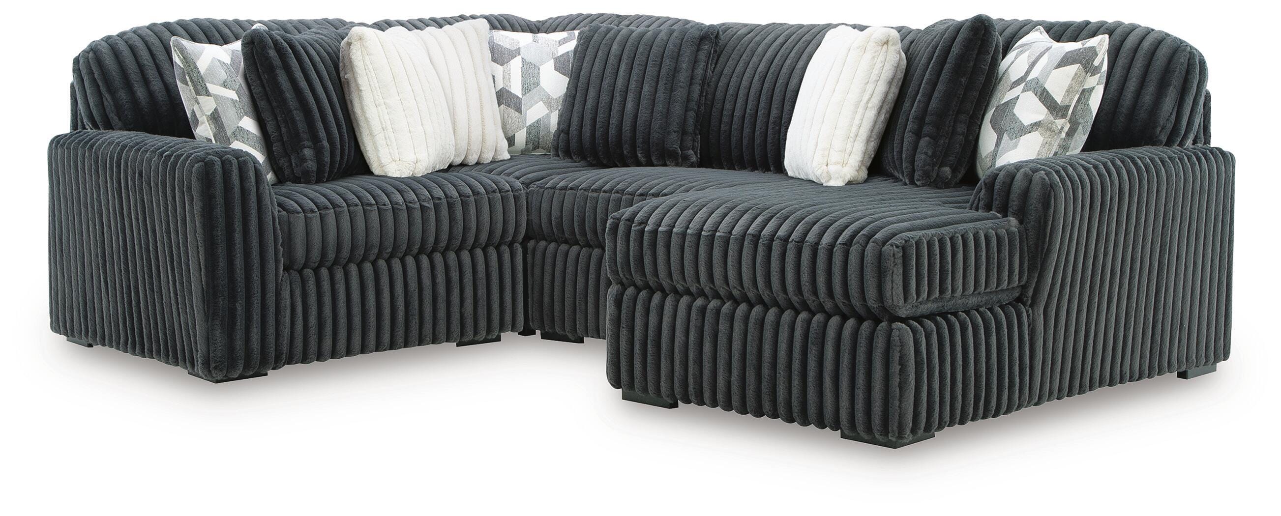 Midnight-Madness 4-Piece Sectional with Chaise - image 1