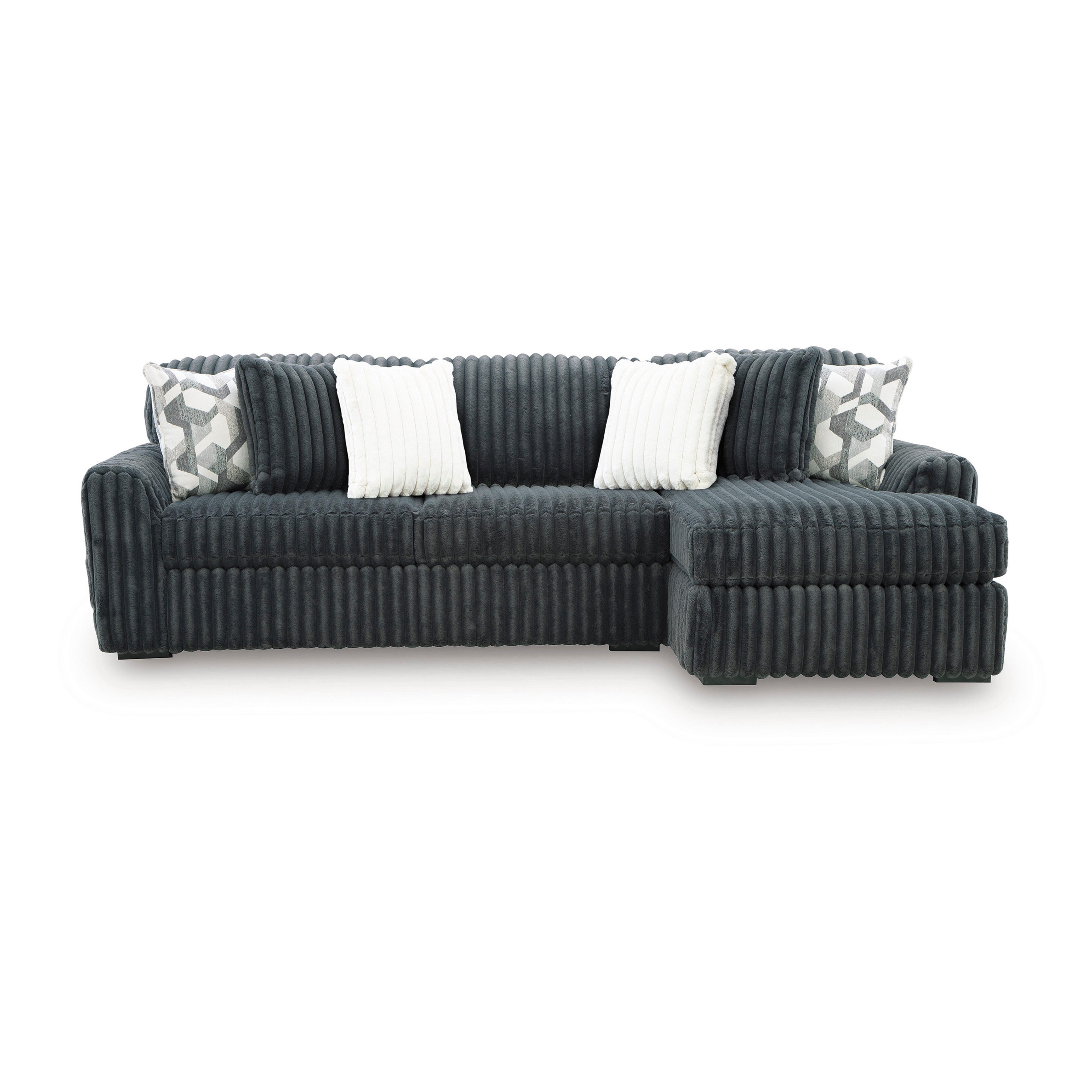 Midnight-Madness 2-Piece Sectional Sofa Chaise - image 1