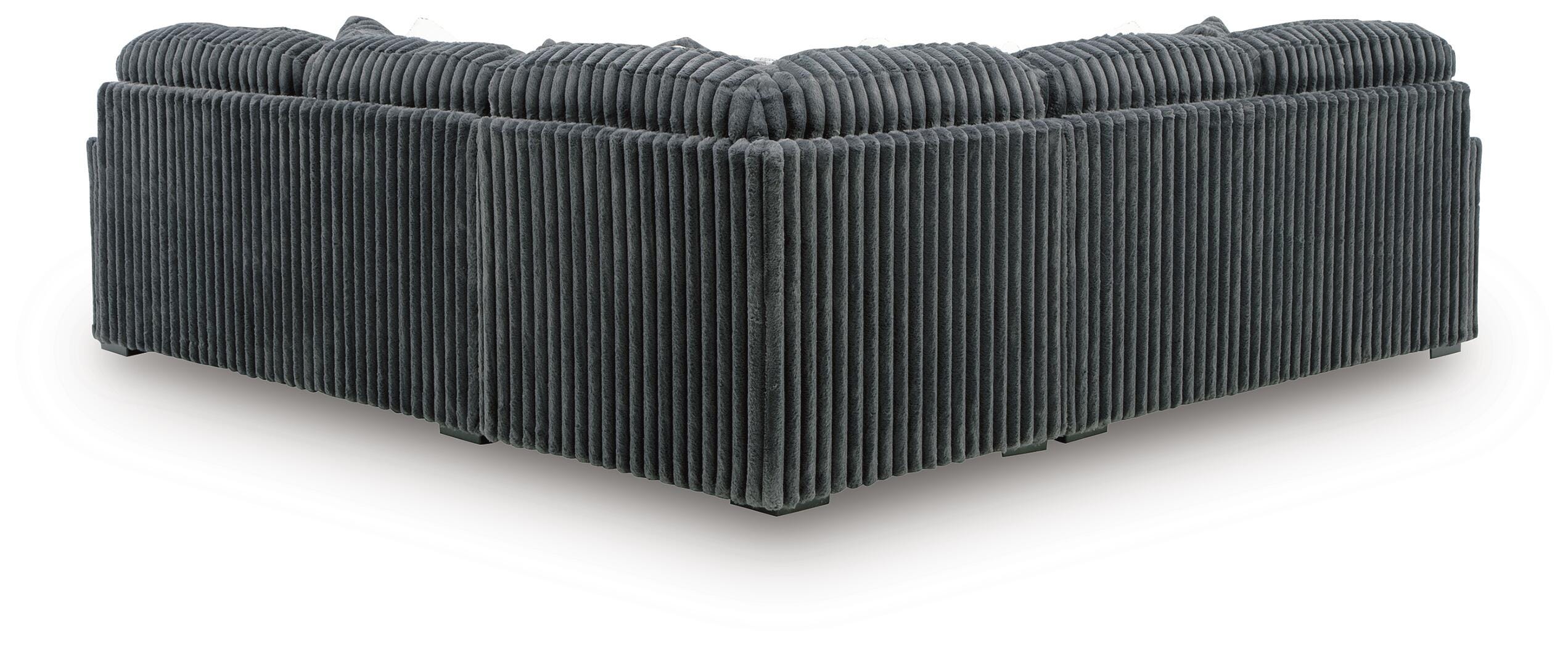 Midnight-Madness 3-Piece Sectional, Gunmetal, rollover