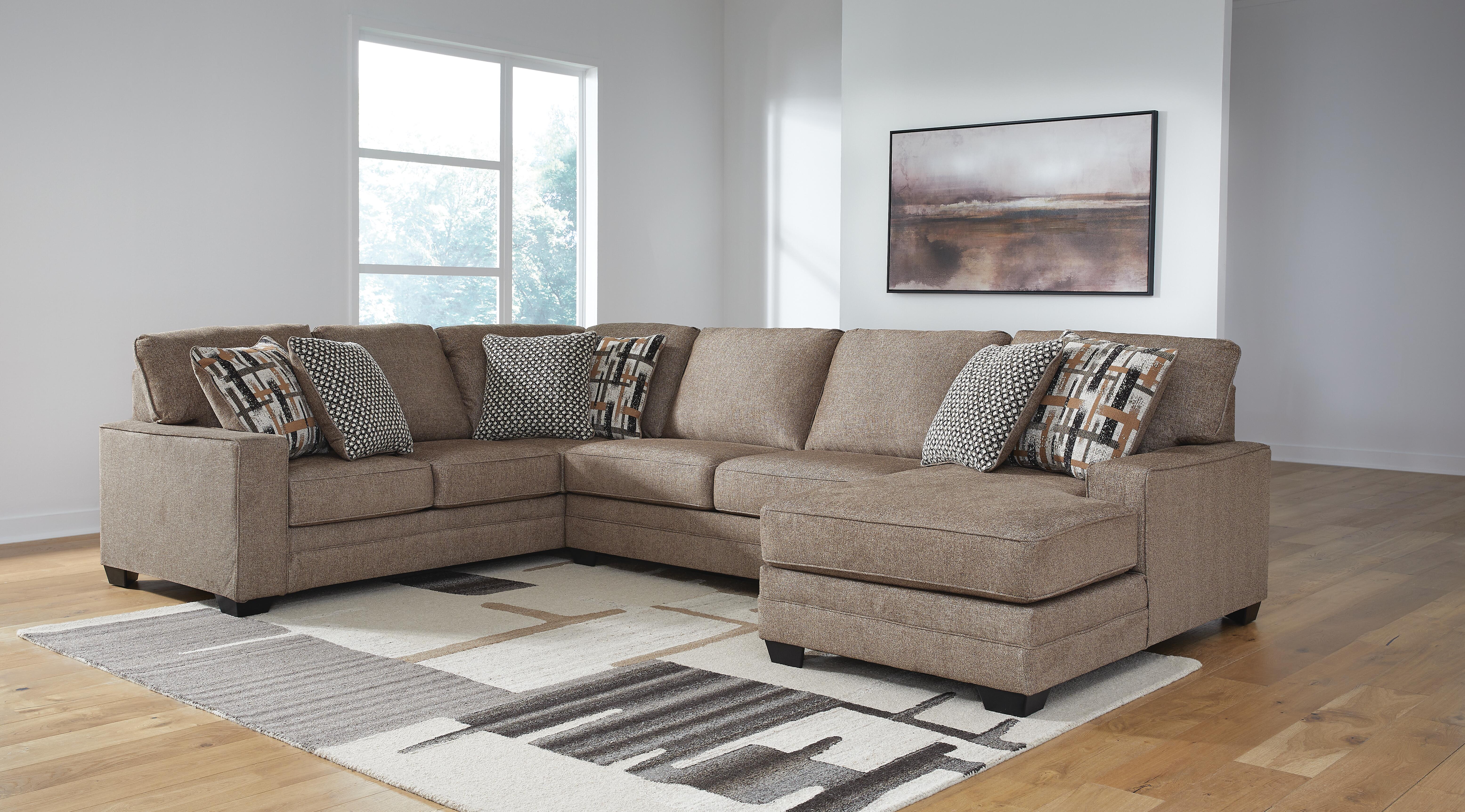 Cannonbrook 3-Piece Sectional with Chaise, Nutmeg, rollover