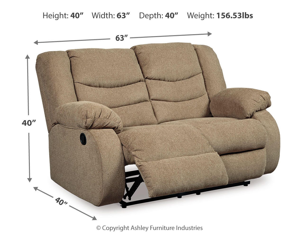 Tulen Reclining Loveseat - image 4