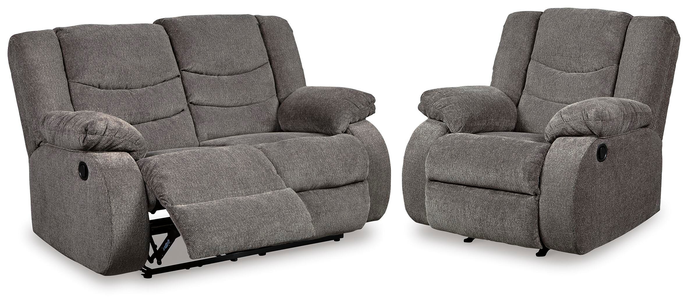 Tulen Reclining Loveseat and Recliner - image 1