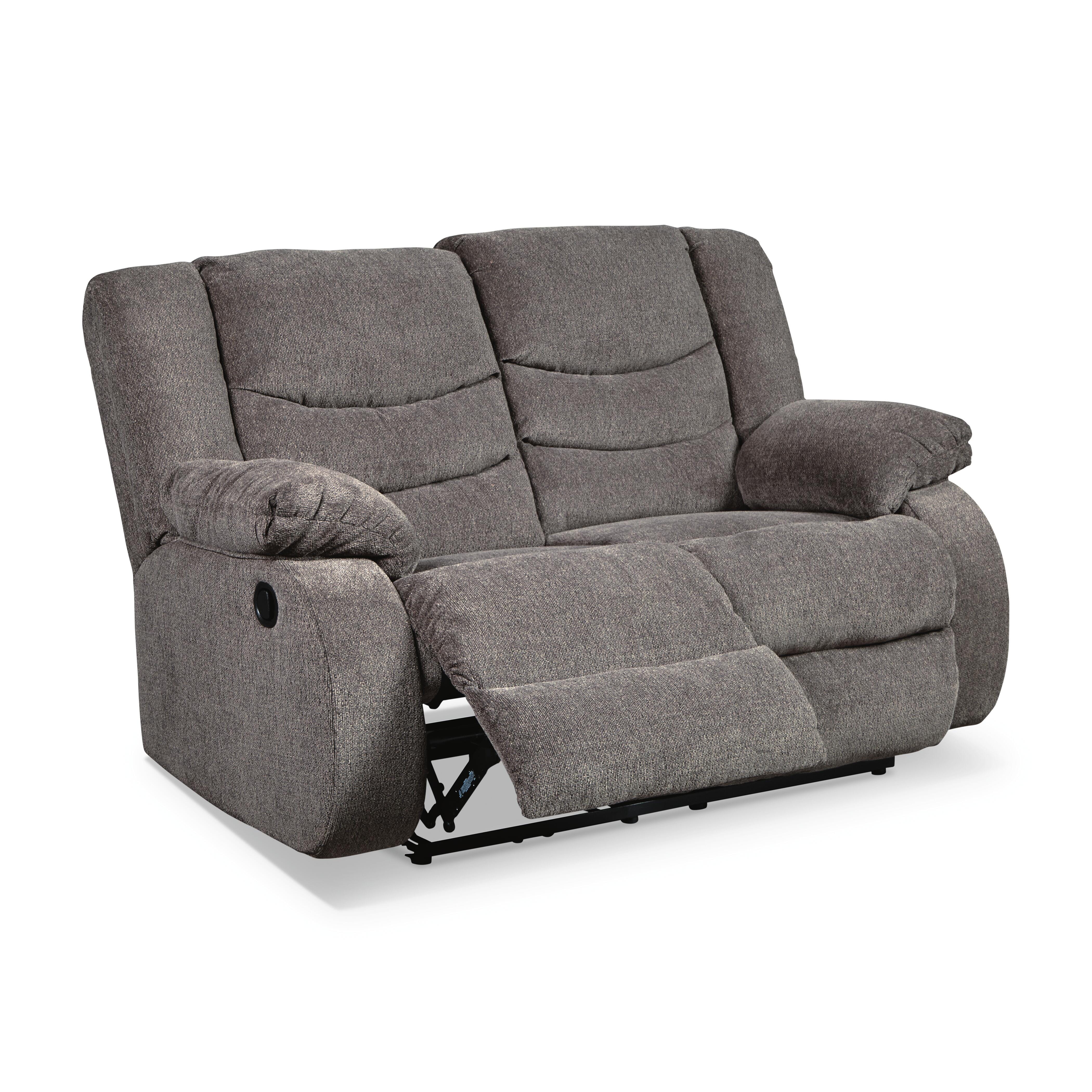 Tulen Reclining Loveseat, Gray, large