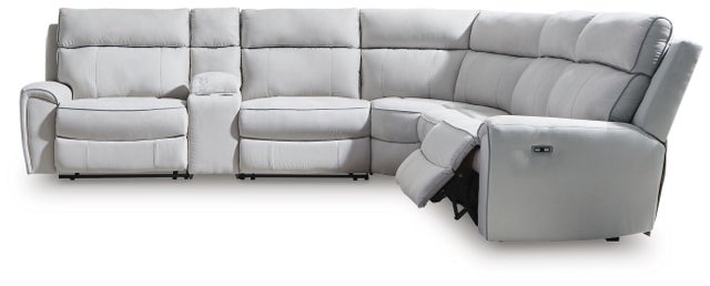 Grafton Pike 6-Piece Dual Power Reclining Modular Sectional with Console