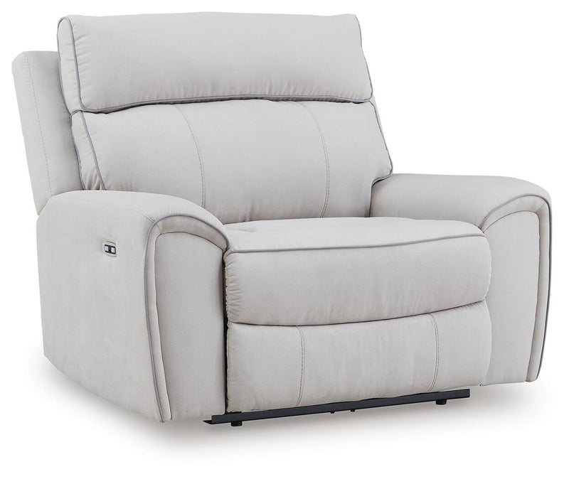 Grafton Pike Dual Power Recliner, Pearl/Ash