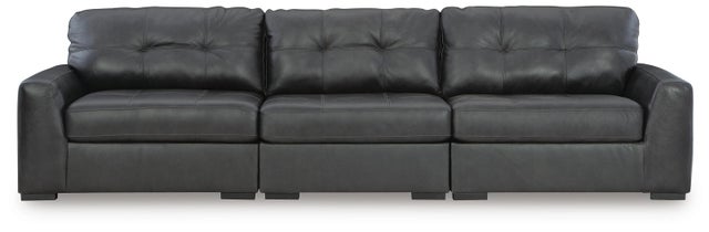 Brindley Pier 3-Piece Leather Modular Sofa