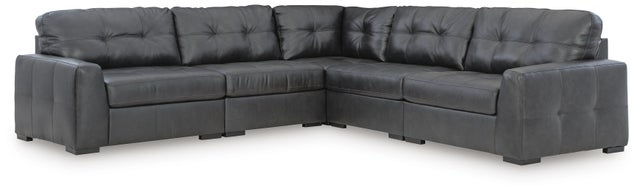 Brindley Pier 5-Piece Leather Modular Sectional