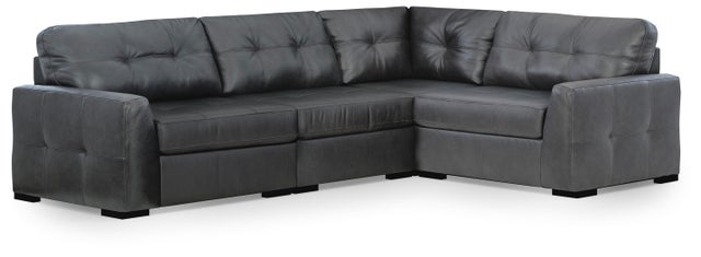 Brindley Pier 4-Piece Leather Modular Sectional