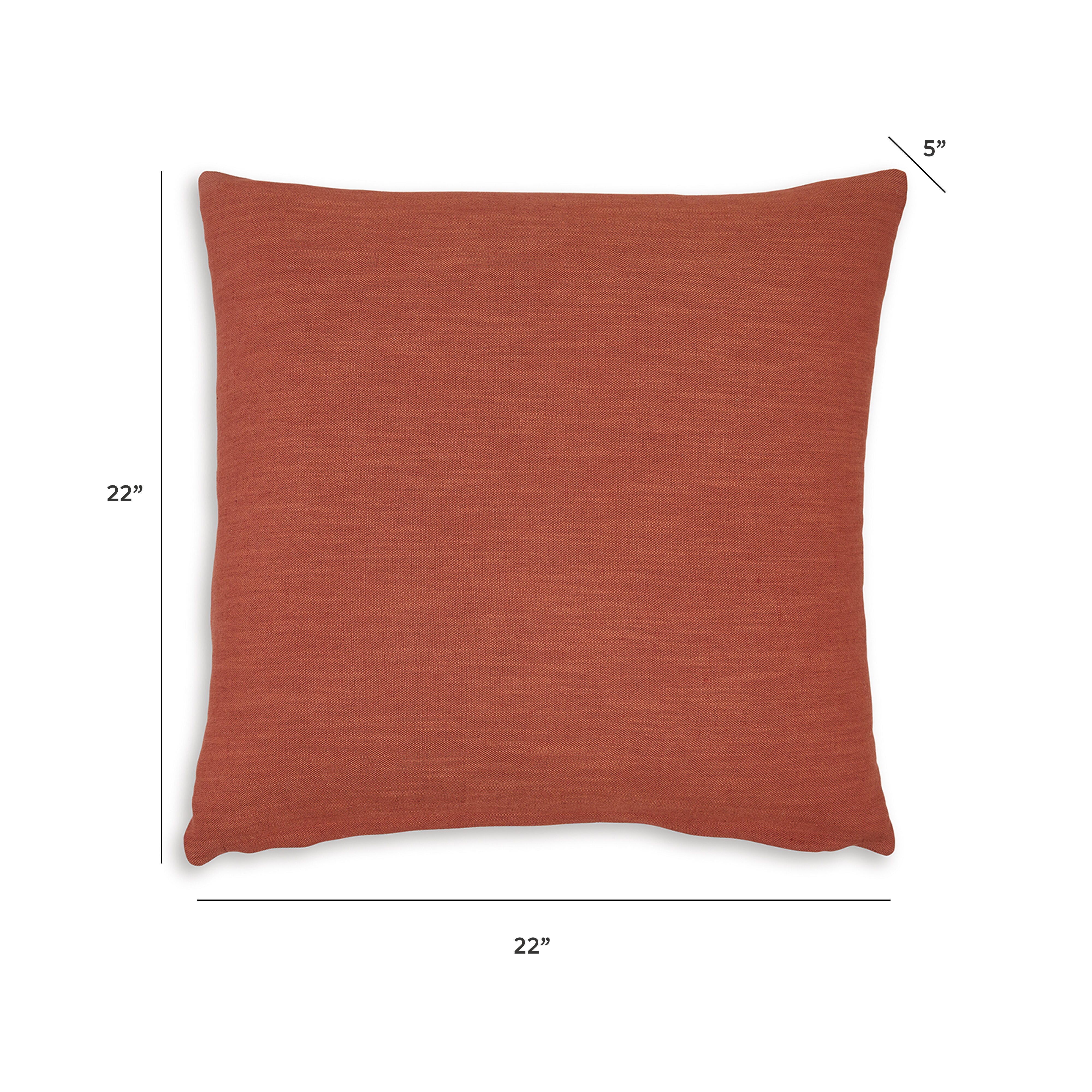 Thaneville Pillow, Rust, large