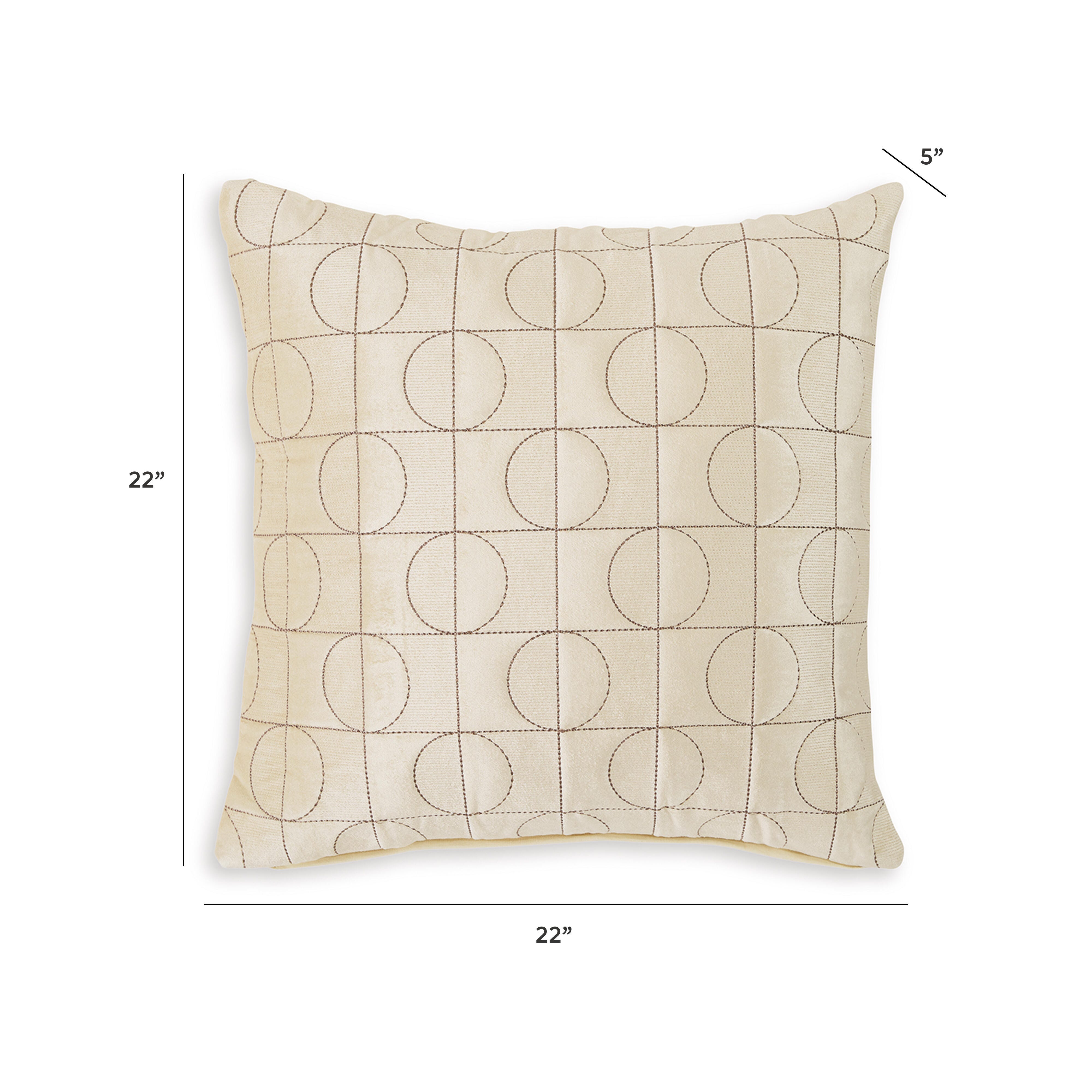 Kydner Pillow, Beige/Brown, large
