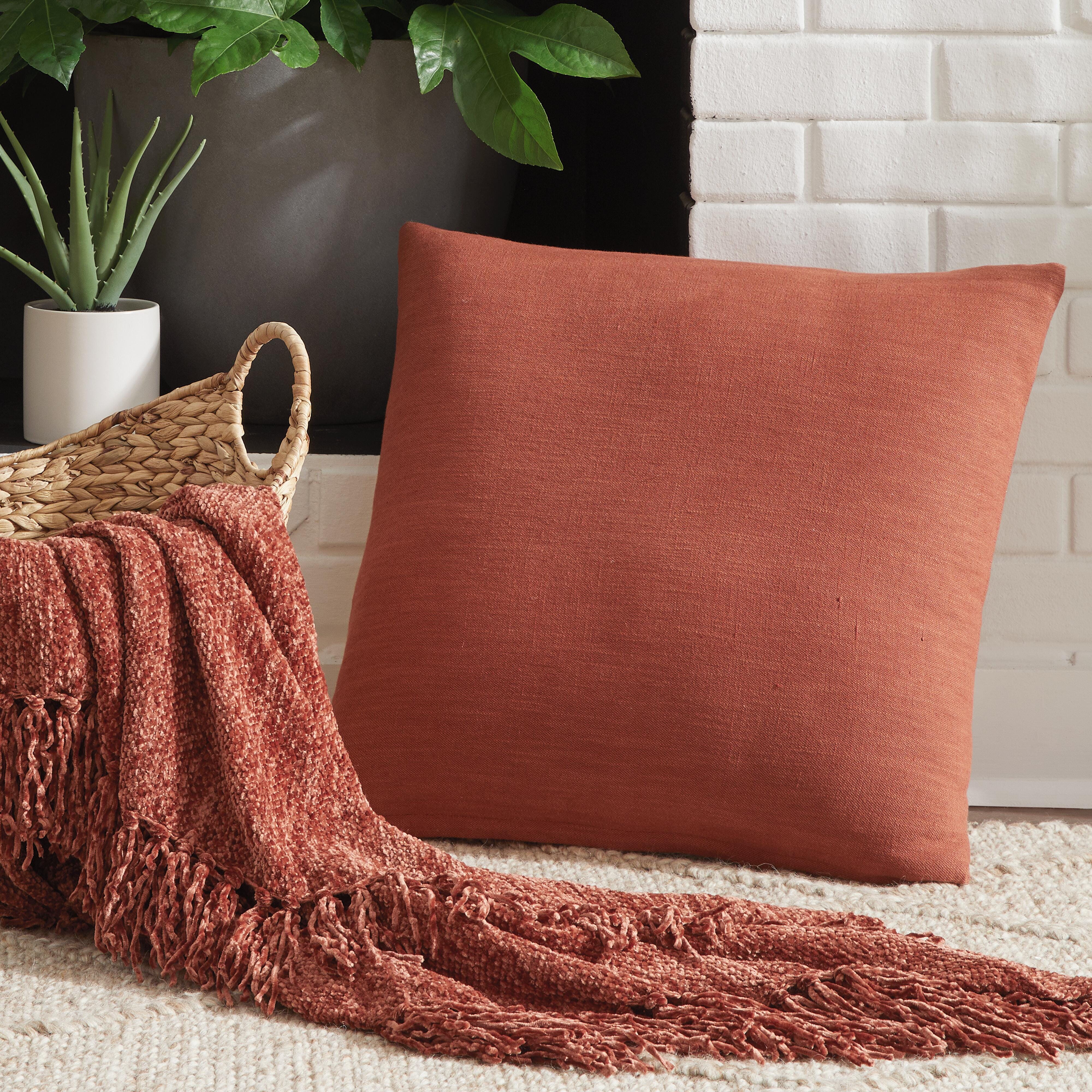 Thaneville Pillow, Rust, large