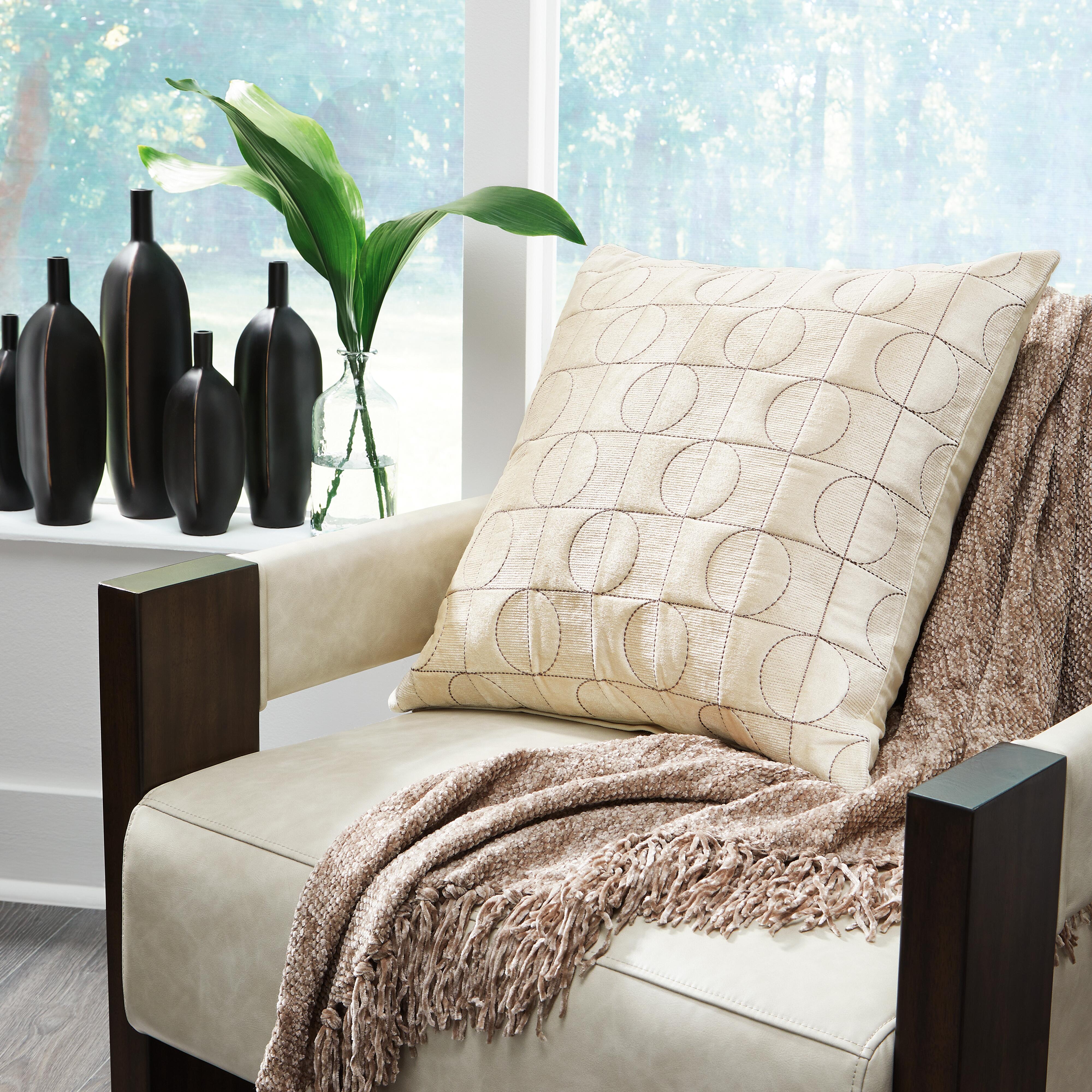 Kydner Pillow, Beige/Brown, large
