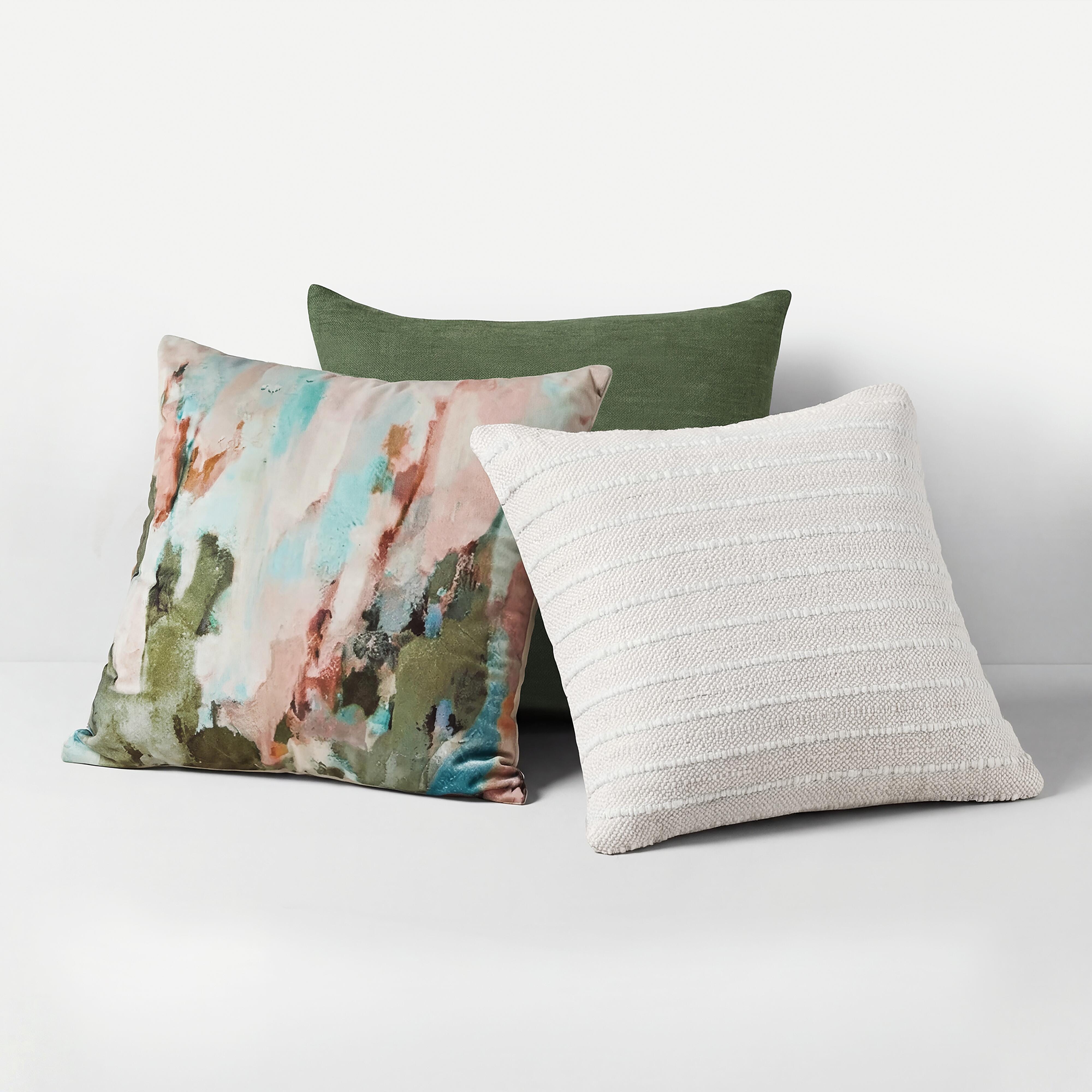 Thaneville Pillow, Green, large