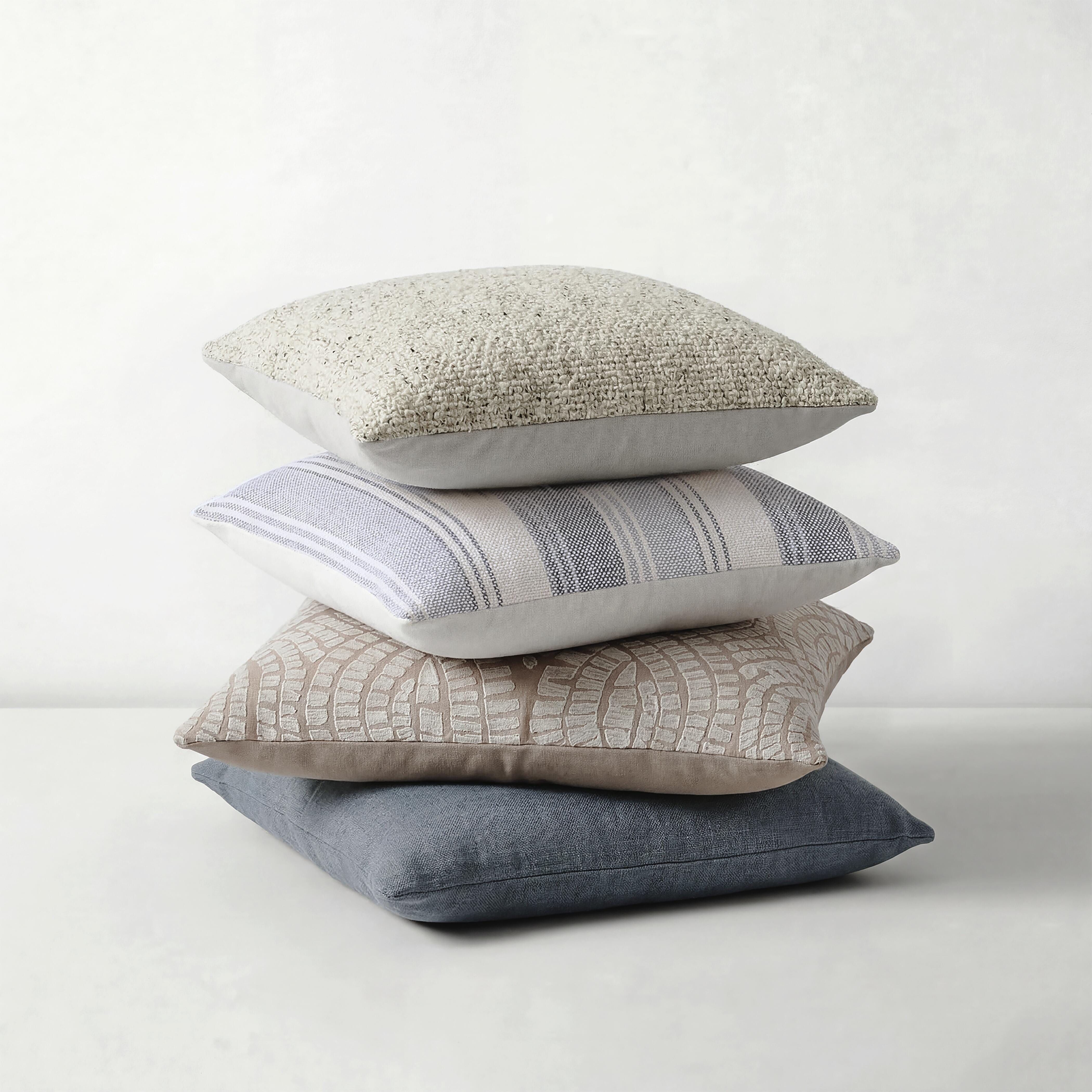 Thaneville Pillow, Blue, large