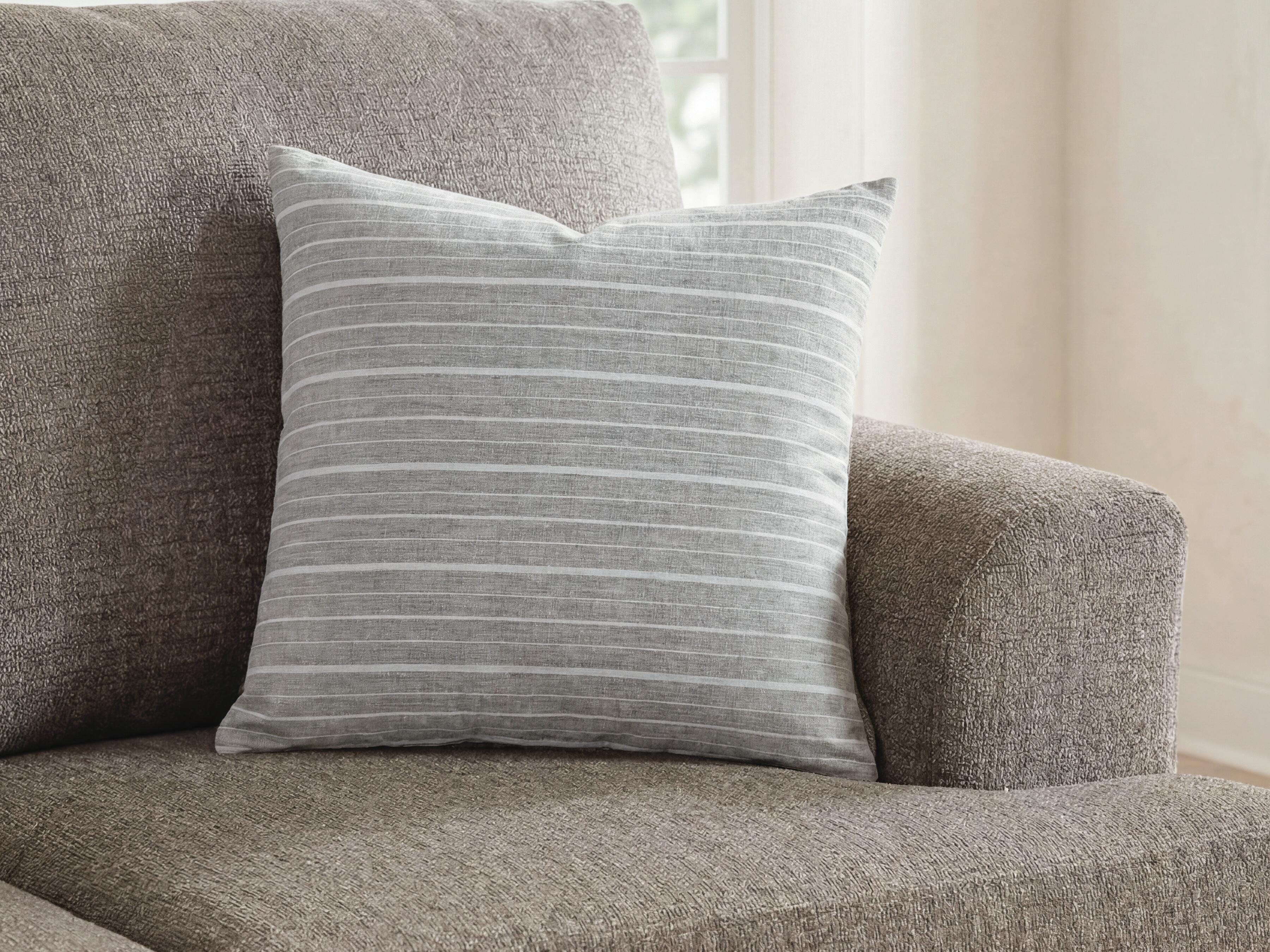 Vernthrone Pillow, Taupe/White