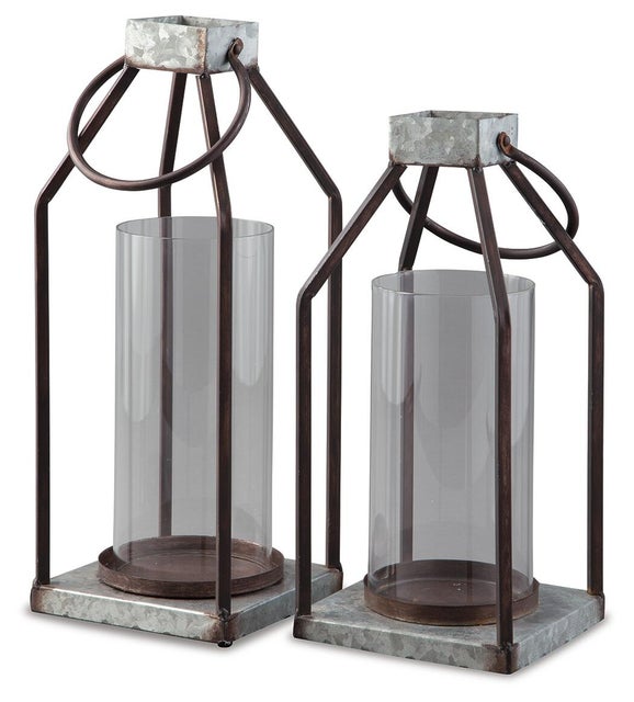 Diedrick Indoor/Outdoor Lantern (Set of 2)