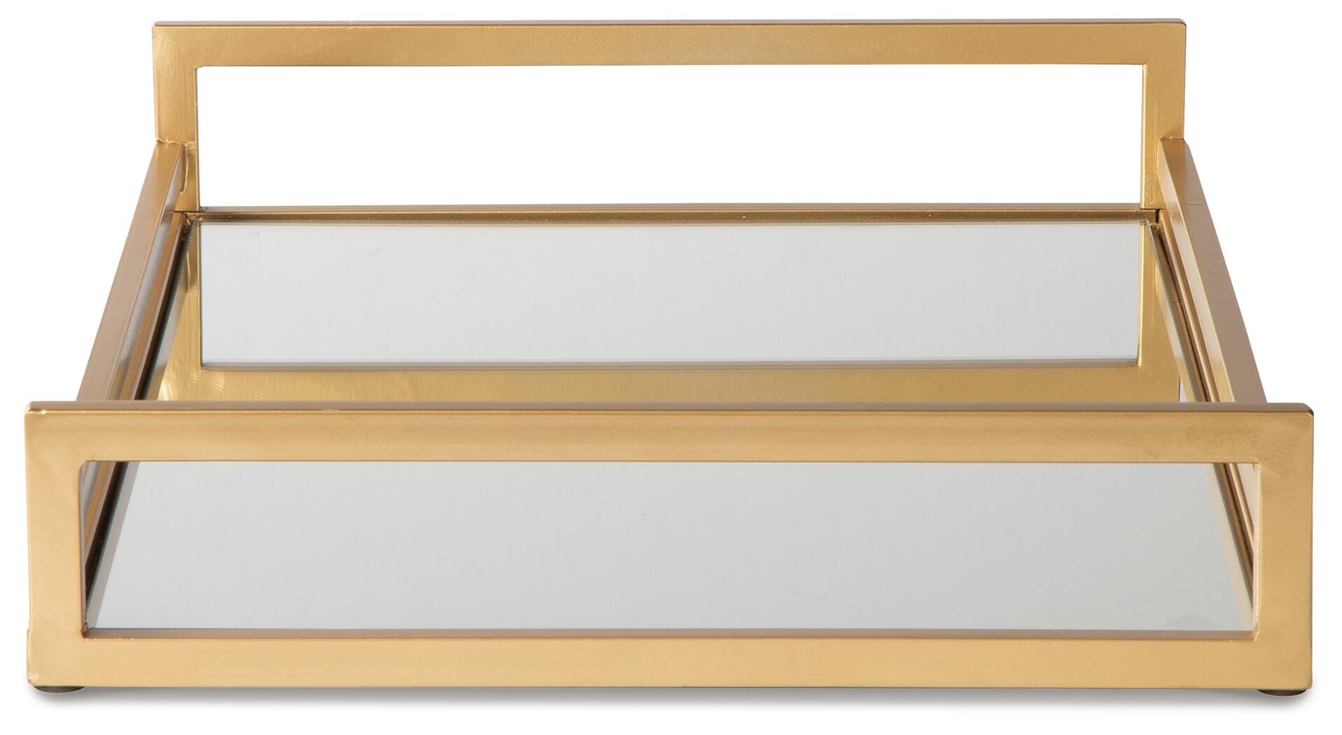Derex Tray, Gold Finish, large