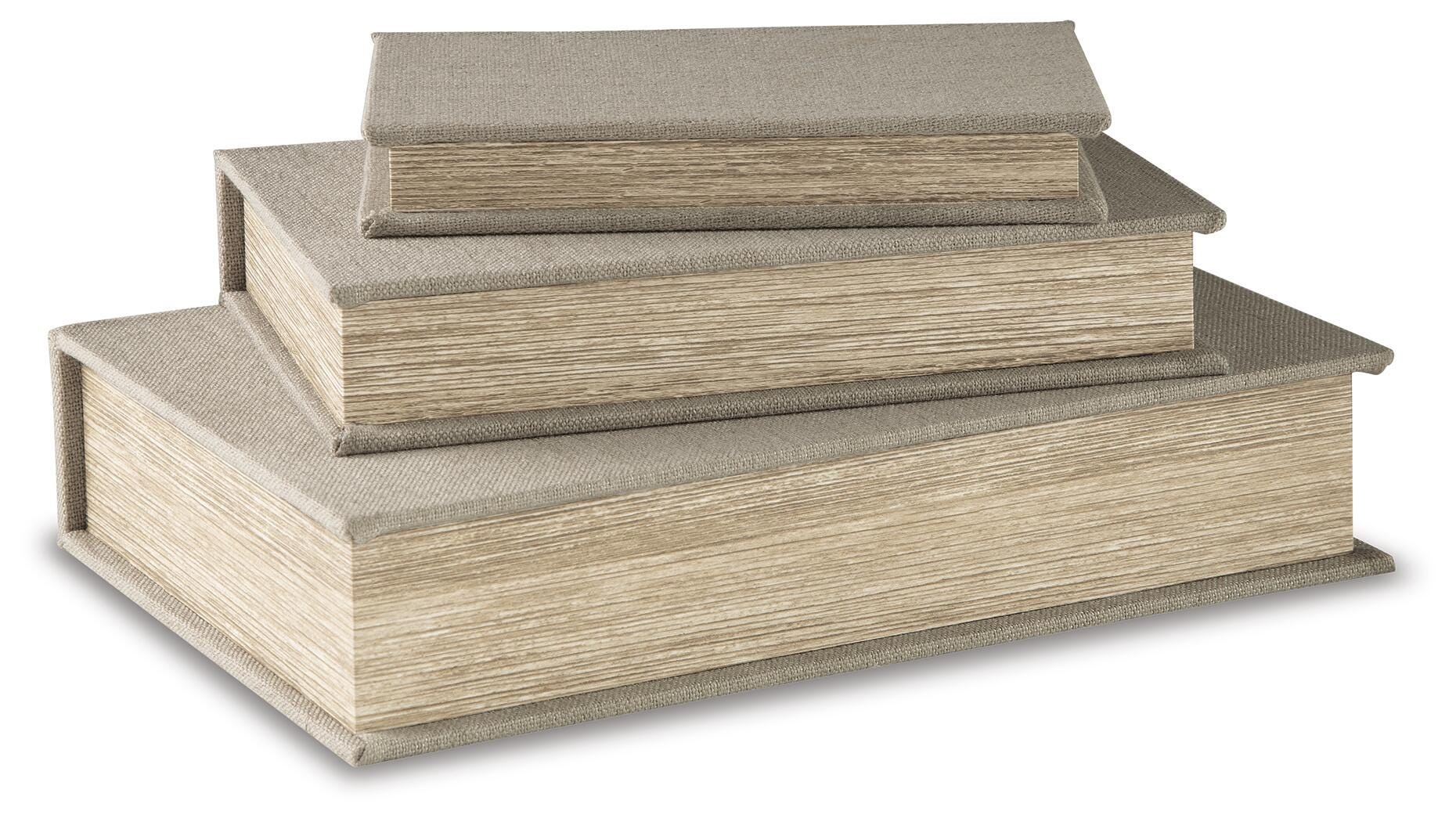 Jolina Box (Set of 3), Linen, large