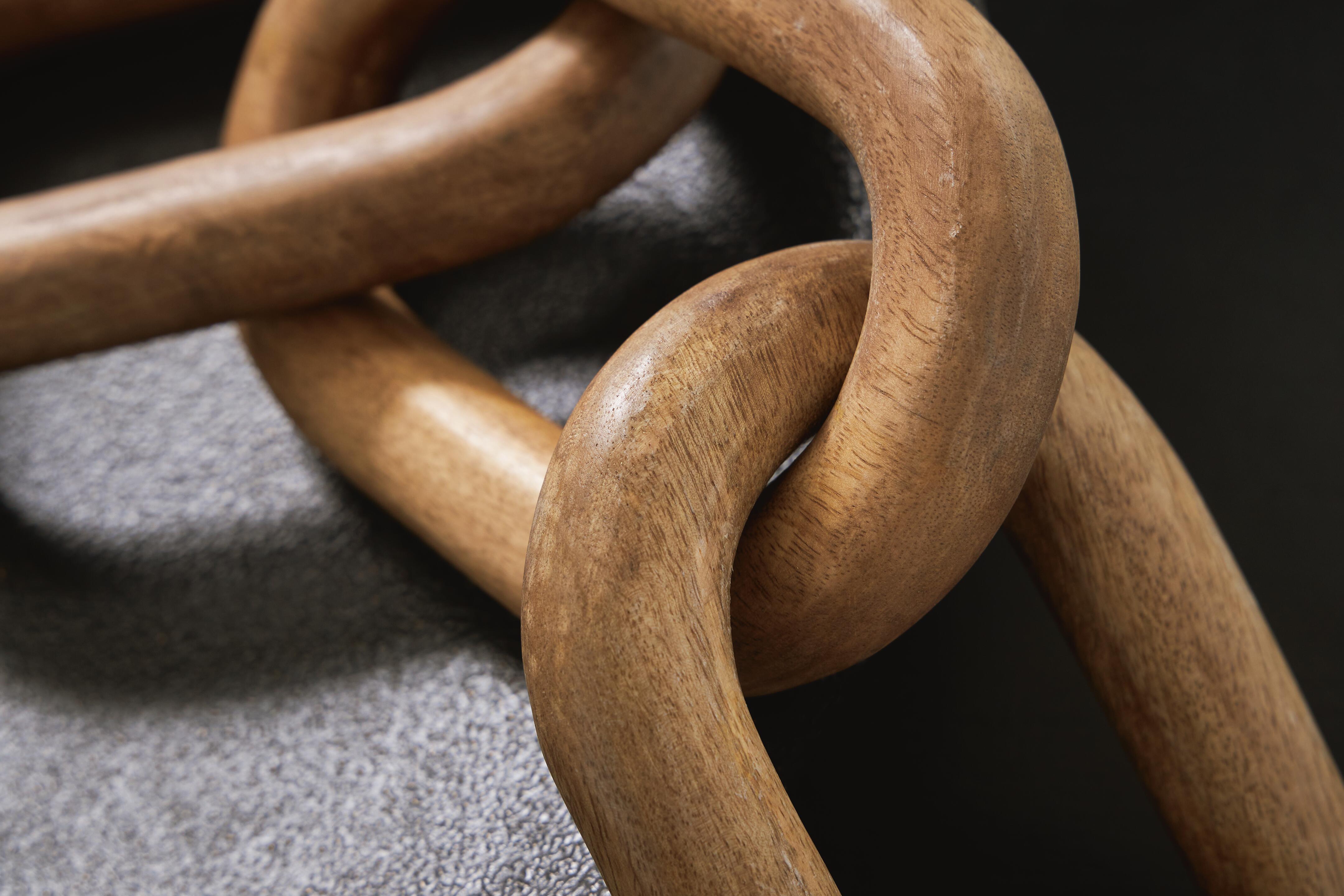 Mardelby Wood Chain Sculpture | Ashley