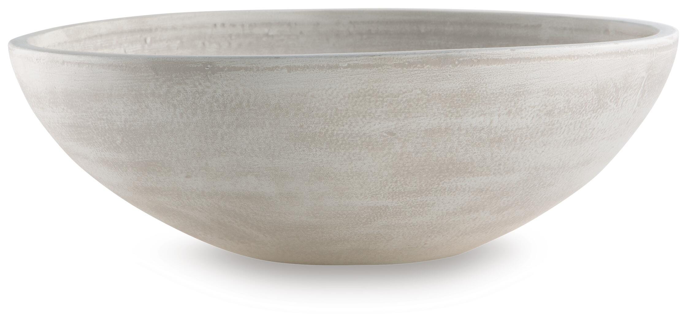Meadie Bowl, Distressed White, large