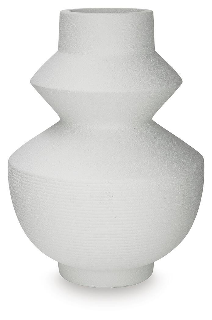 Naveen Vase, White, large