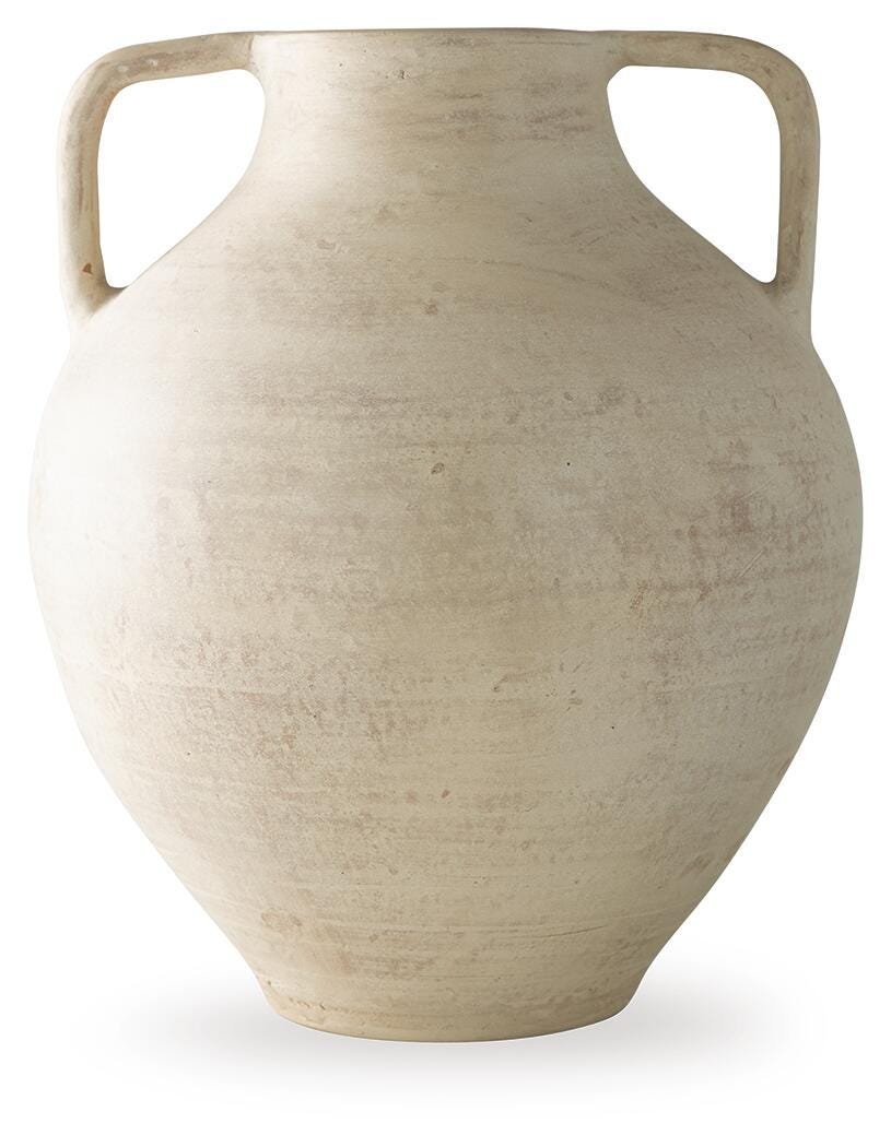 Justy Vase, Antique Beige, large