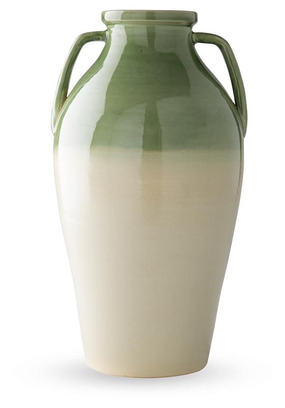 Andorbury Vase, Green/Beige