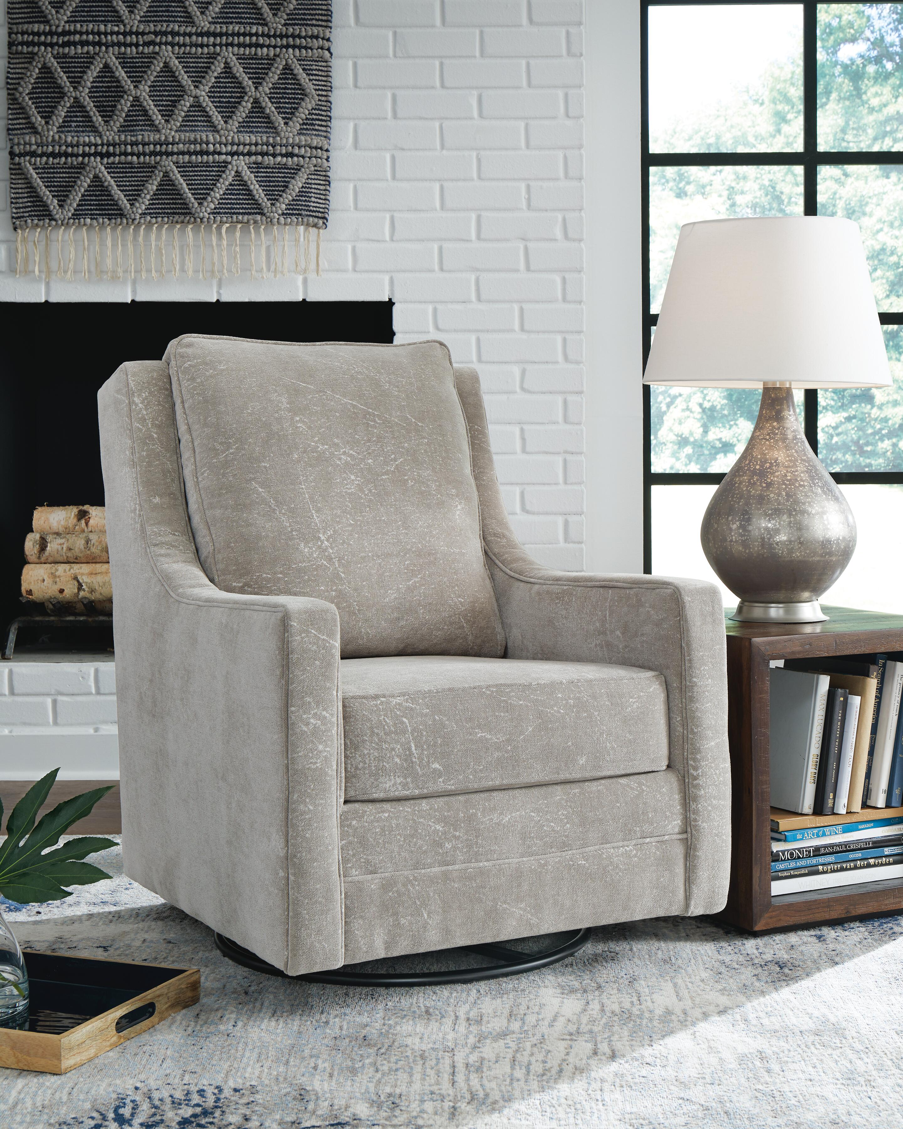 Kambria Swivel Glider Accent Chair, , large