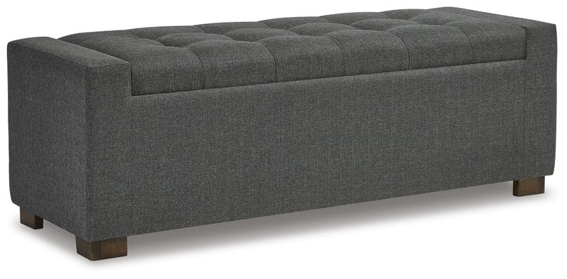 Cortwell Storage Bench, Gray