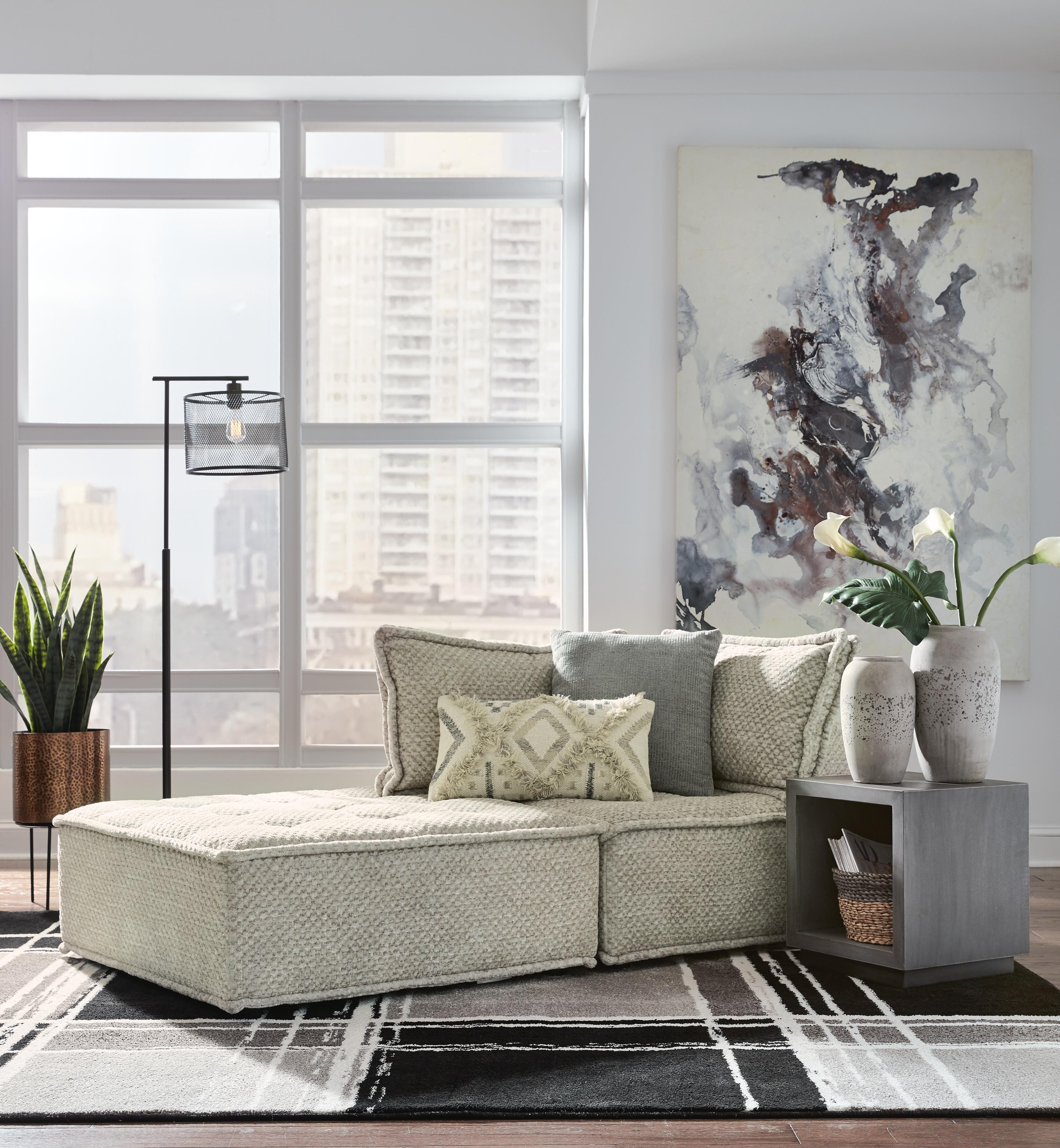 Bales 2-Piece Modular Seating, Taupe, rollover