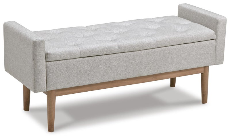 Briarson Storage Bench, Beige/Brown