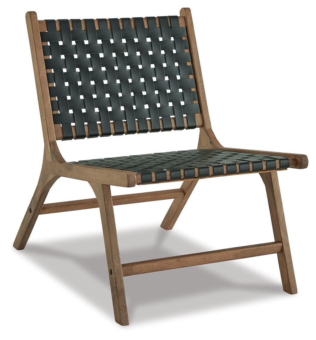Fayme Accent Chair, Light Brown/Black, large