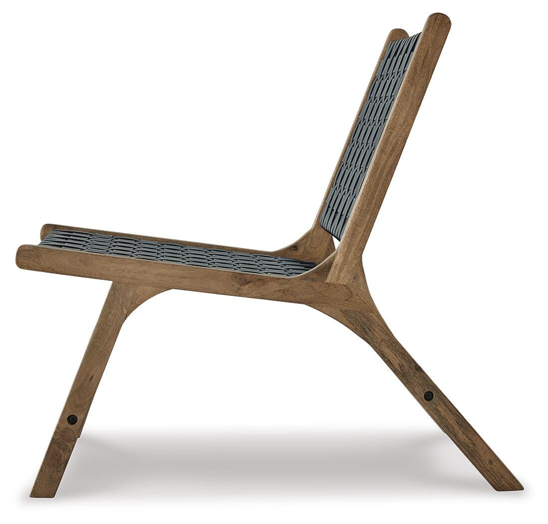 Fayme Accent Chair, Light Brown/Black, large