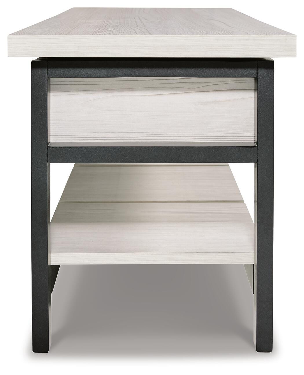 Rhyson Storage Bench, White, large
