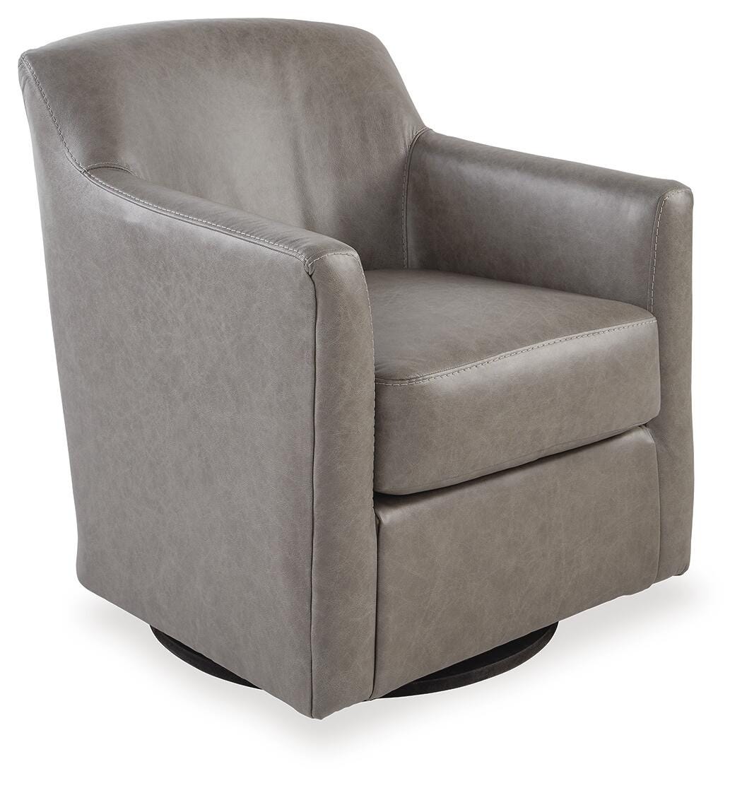 Bradney Swivel Accent Chair, Fossil, large