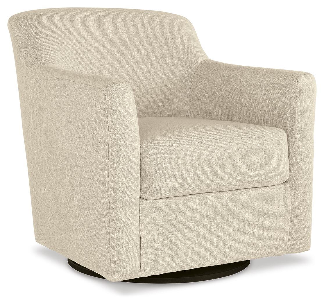 Bradney Swivel Accent Chair, Linen, large