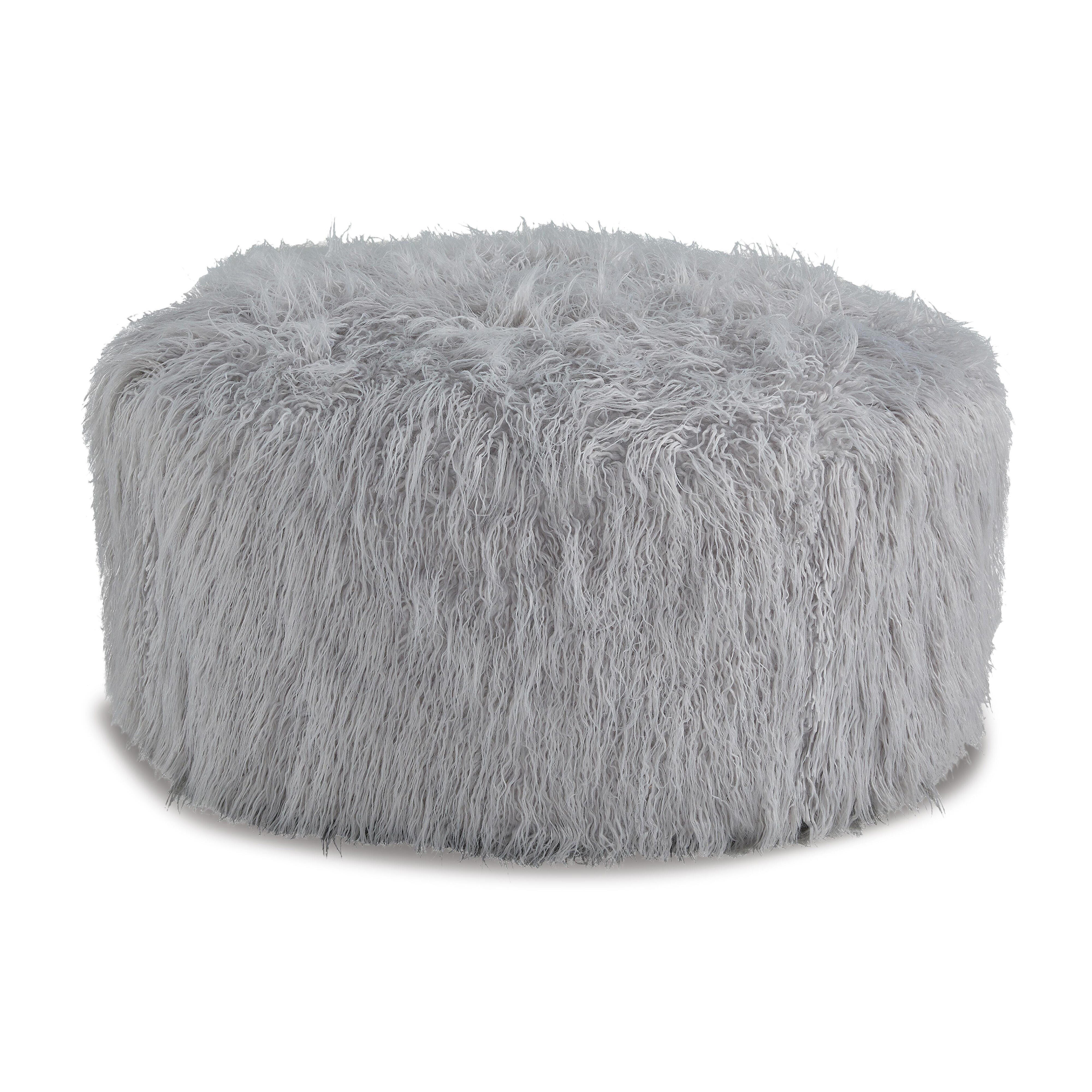 Galice Oversized Accent Ottoman, Light Gray, large