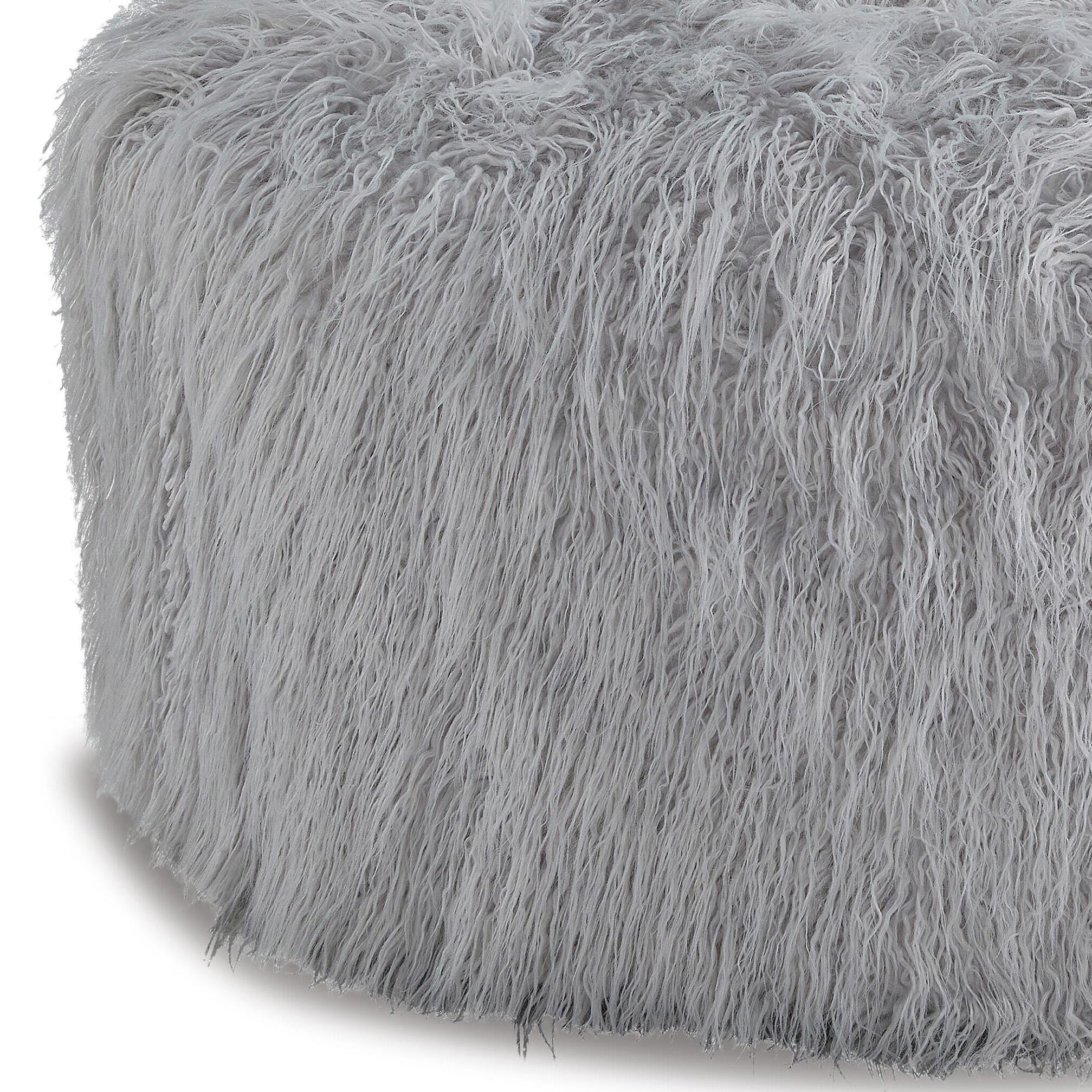 Galice Oversized Accent Ottoman, Light Gray, large