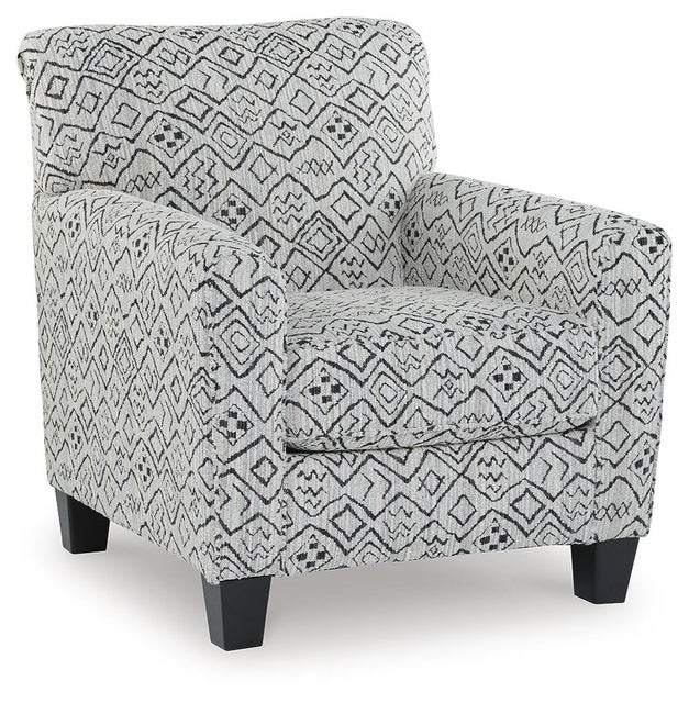 Hayesdale Accent Chair, Black/Cream