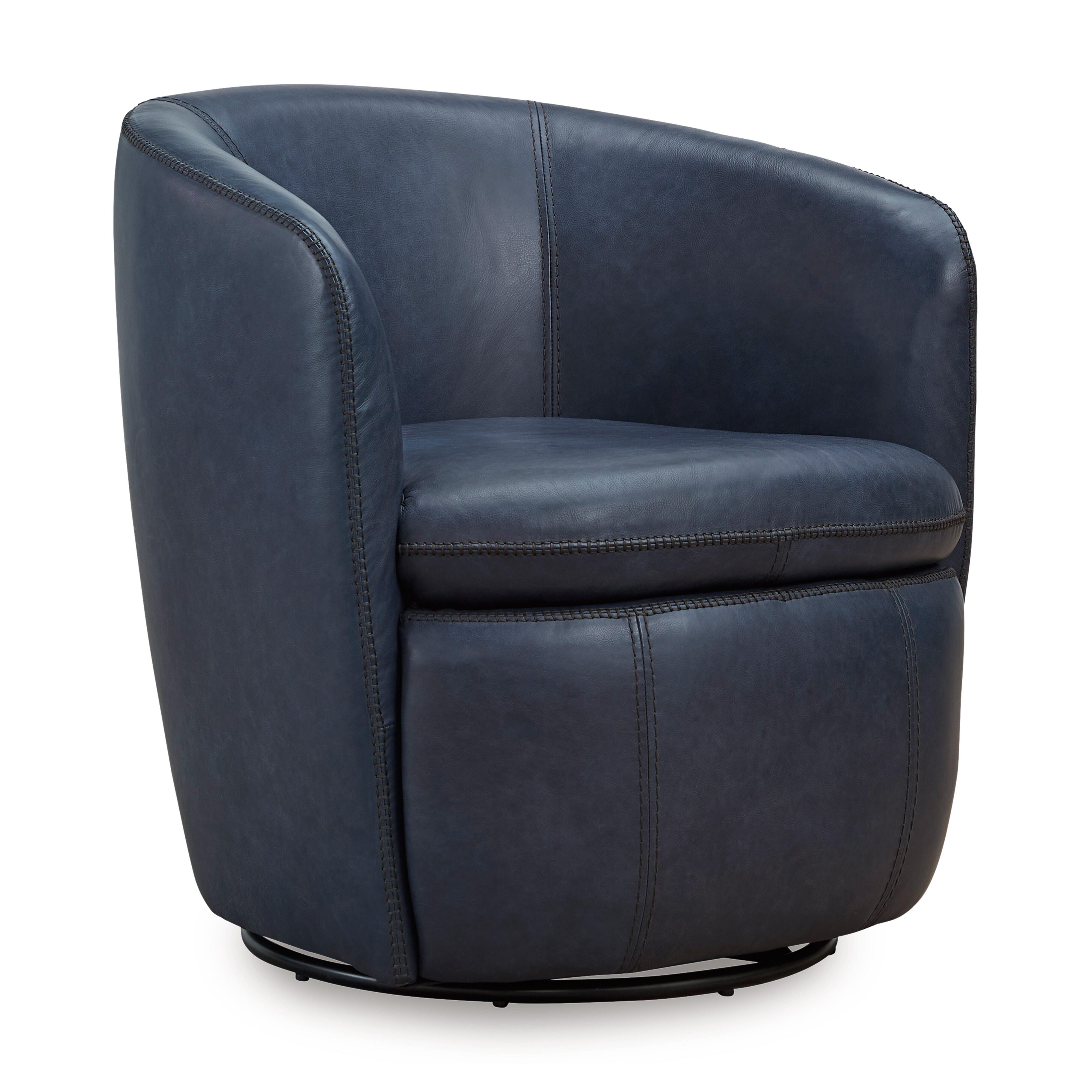 Kierreys Swivel Accent Chair, Ocean, large