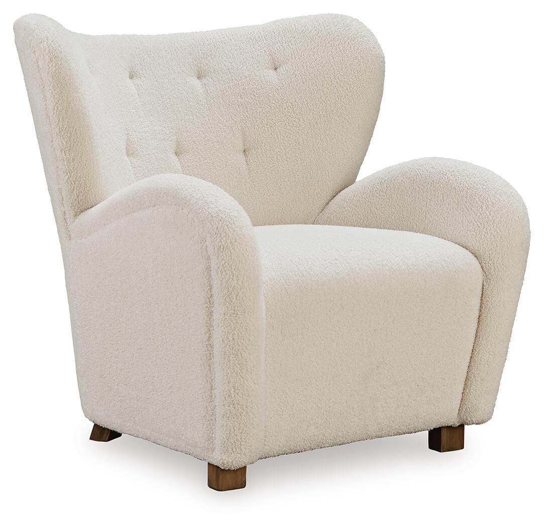 Larbell Accent Chair, Ecru, large