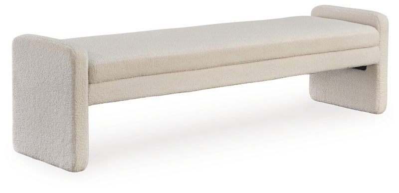 Lembertson Accent Bench, Ecru