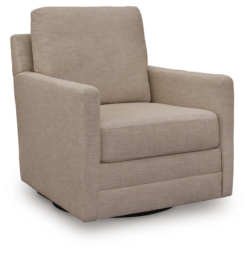 Freybourne Next-Gen Nuvella Swivel Accent Chair, Twill, large