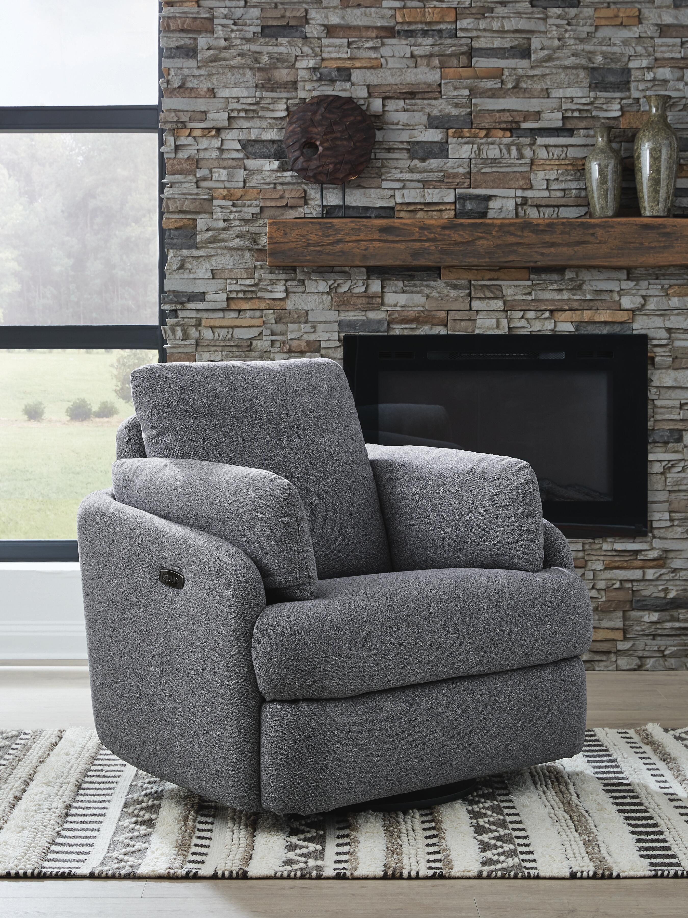 Alainmont Next-Gen Nuvella Swivel Power Recliner - image 1